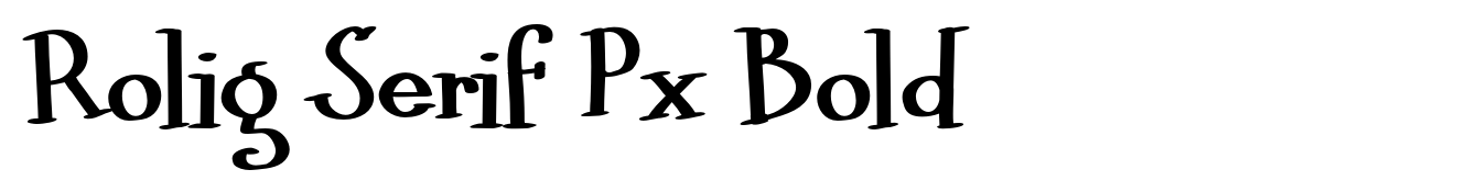 Rolig Serif Px Bold